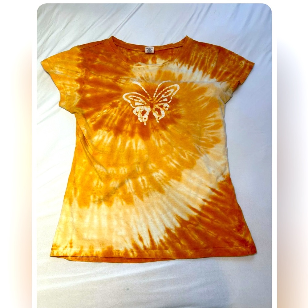 Vintage y2k women’s Tie Dye Top Size Large